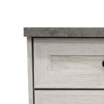 Zenith 3Door & 3Drawer Multi Purpose Cabinet-White Oak+Cement