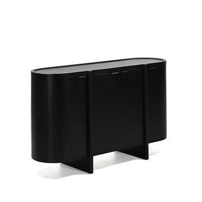 Leeds 4 Door Buffet Cabinet -Black
