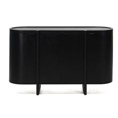 Leeds 4 Door Buffet Cabinet -Black
