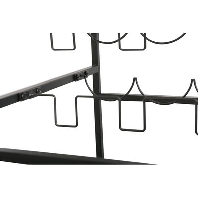Asgard Serving Trolley W/Bottle Rack And Trays- Walnut/Black