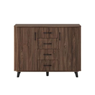 Basel Sideboard W/ 4Drawers & 2Doors - Columbia Walnut