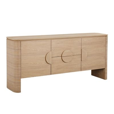 Kanso 2Door & 2Drawer Buffet Cabinet - Natural Oak