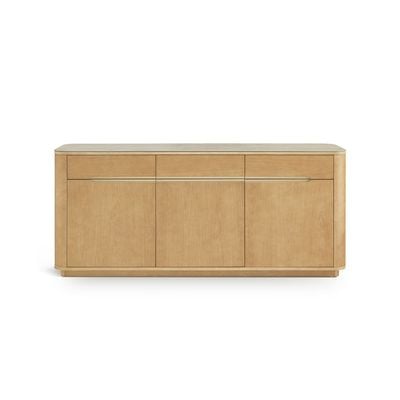 Nordomi 3 Doors & 3 Drawers Buffet Cabinet- Cream/Natural Oak