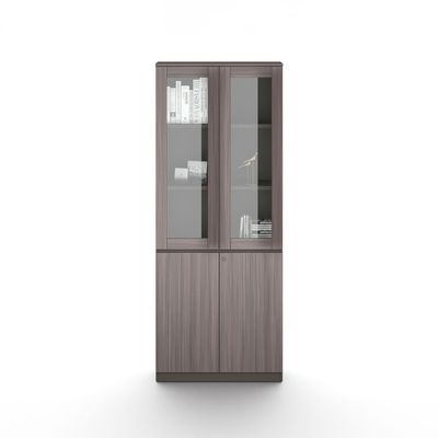 Eupen 4-Door Bookcase - Nice Oak/Grey - With 5-Year Warranty