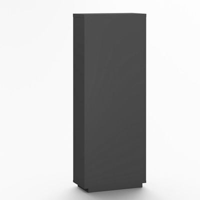 Skive Bookcase with swing door and open shelves - White/Grey 