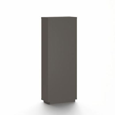 Skive Bookcase with swing door and open shelves - White/Grey 