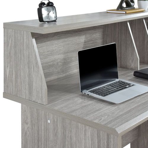 Neptune Study Desk - Grey Oak