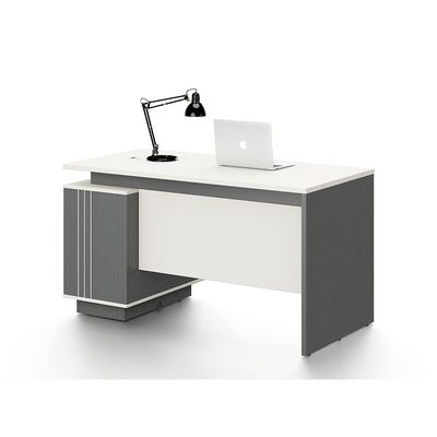 Skive Office Desk with Drawer & Storage - Grey - With 5-Year Warranty