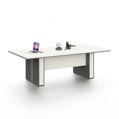 Skive Meeting/Conference Table - Grey/White - With 5-Year Warranty