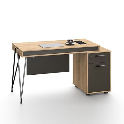 Haslev Office Desk - Antique Oak - With 5-Year Warranty