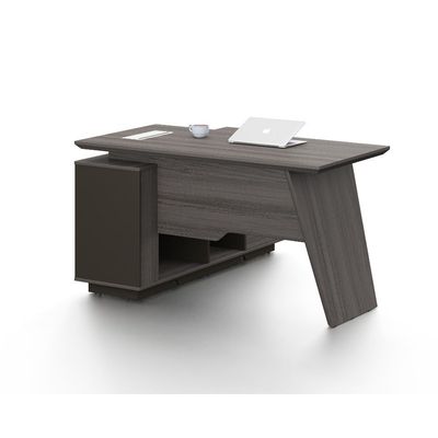 Hammel Executive Office Desk - Dark Teakwood - With 5-Year Warranty