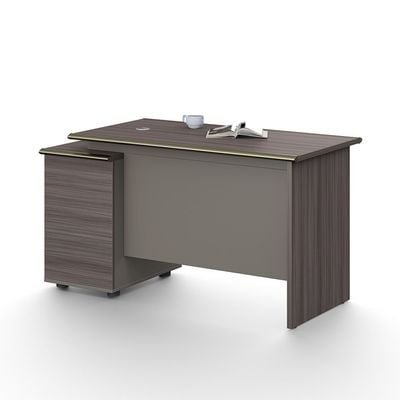 Eupen Office Desk - Nice Oak/Grey - With 5-Year Warranty