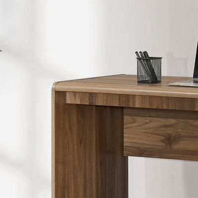 Supreme 1Door & 1Drawer Study Desk-Light Walnut