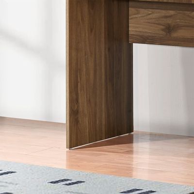 Supreme 1Door & 1Drawer Study Desk-Light Walnut