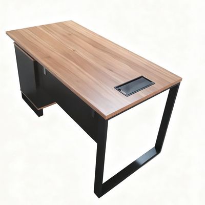 Blend Office Desk With 3  Drawers - Walnut