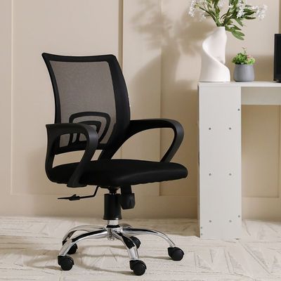 Acqua Mid Back Chair- Black