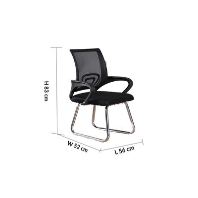 New Acqua Visitor Chair - Black