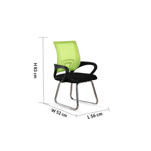 New L 56 x W 52 x H 83 cm Acqua Visitor Chair