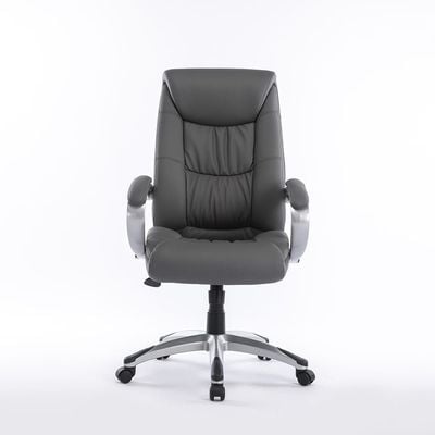 Trenvi Swivel High Back Office Chair - Grey