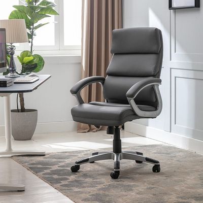 Ventura Swivel High Back Office Chair - Grey