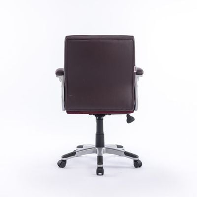 Ventura Swivel Mid Back Office Chair - Brown