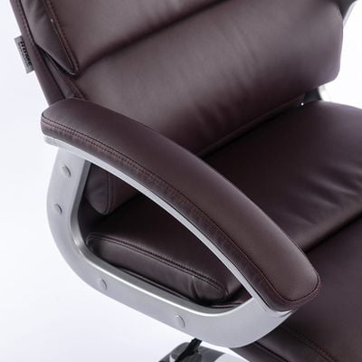 Ventura Swivel Mid Back Office Chair - Brown