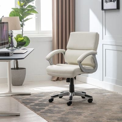 Ventura Swivel Mid Back Office Chair -White