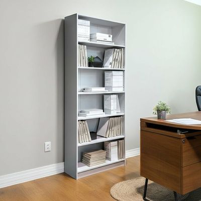 Kernel 6 Tier Bookcase - White