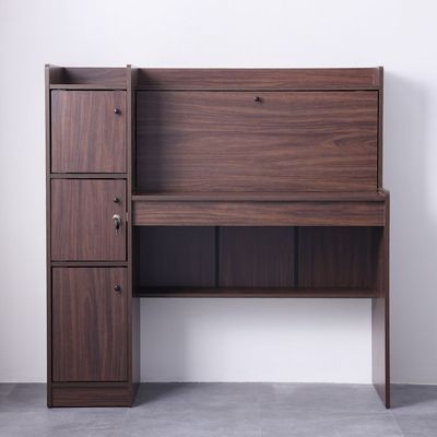  Elisha Study Desk W/ 3 Door storage- Walnut