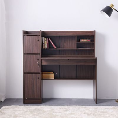  Elisha Study Desk W/ 3 Door storage- Walnut