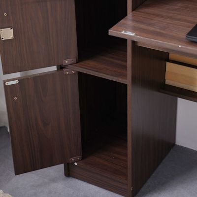  Elisha Study Desk W/ 3 Door storage- Walnut