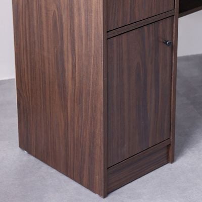  Elisha Study Desk W/ 3 Door storage- Walnut