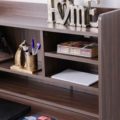  Elisha Study Desk W/ 3 Door storage- Walnut