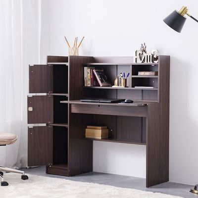  Elisha Study Desk W/ 3 Door storage- Walnut