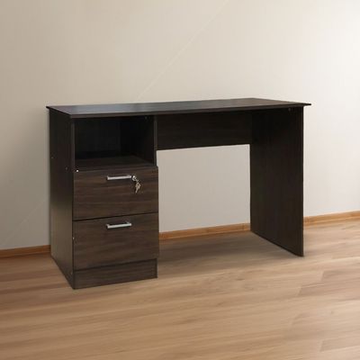 Jabal Study Desk With 2 Drawer - Walnut