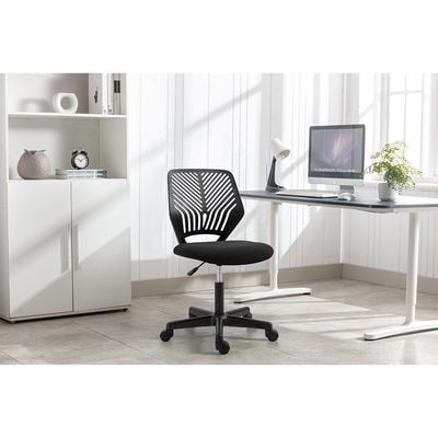 Melodica Midback Office Chair - Black - With 2-Year Warranty