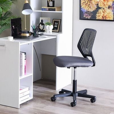 Melodica Mid Back Office Chair - Dark Grey - With 2-Year Warranty