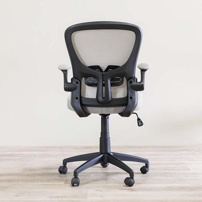 Allorica Mid Back Office Chair - Light Grey - With 2-Year Warranty