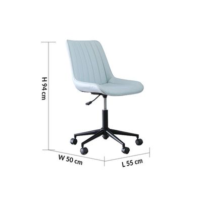 Corinna Mid Back Office Chair - Light Blue - With 2-Year Warranty