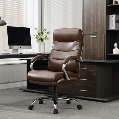 Harland High Back Office Chair - Dark Brown