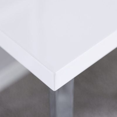 Argel Office Desk - High Gloss White