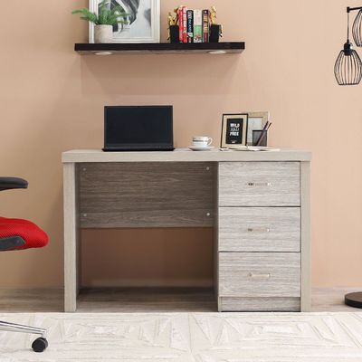 Saturn Office Desk - Grey Oak