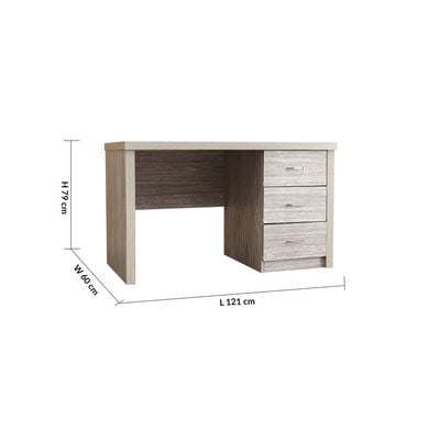 Saturn Office Desk - Grey Oak