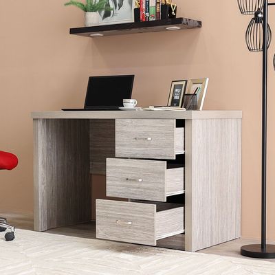Saturn Office Desk - Grey Oak
