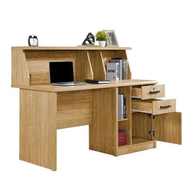 Neptune Study Desk – Oak/Beige – With 2-Years Warranty