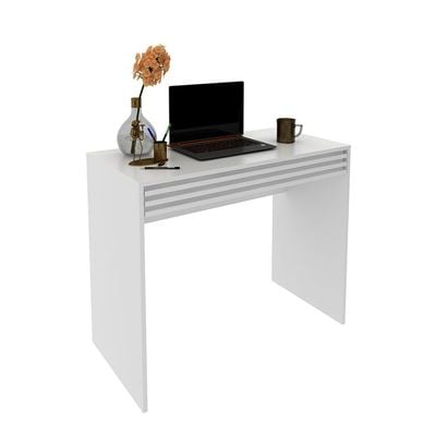 Easton Study desk with 1 Drawer - White