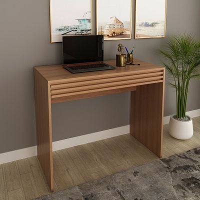 Easton Study Desk with 1 Drawer - Light Brown - With 2-Year Warranty