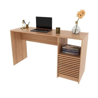 Easton Study desk with 2 Drawer-L.Brown