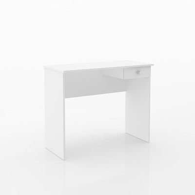 Dane Study Desk with Drawer- White - With 2-Year Warranty