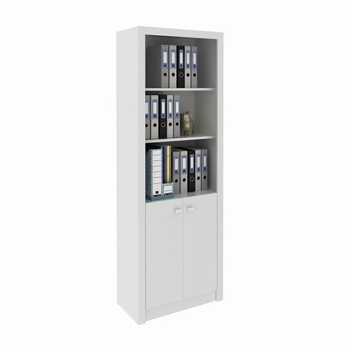 Kinsey Office Cabinet with 2 Doors - White - With 2-Year Warranty
